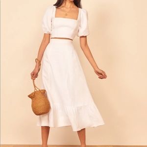 Reformation Yucca Linen 2 piece Set